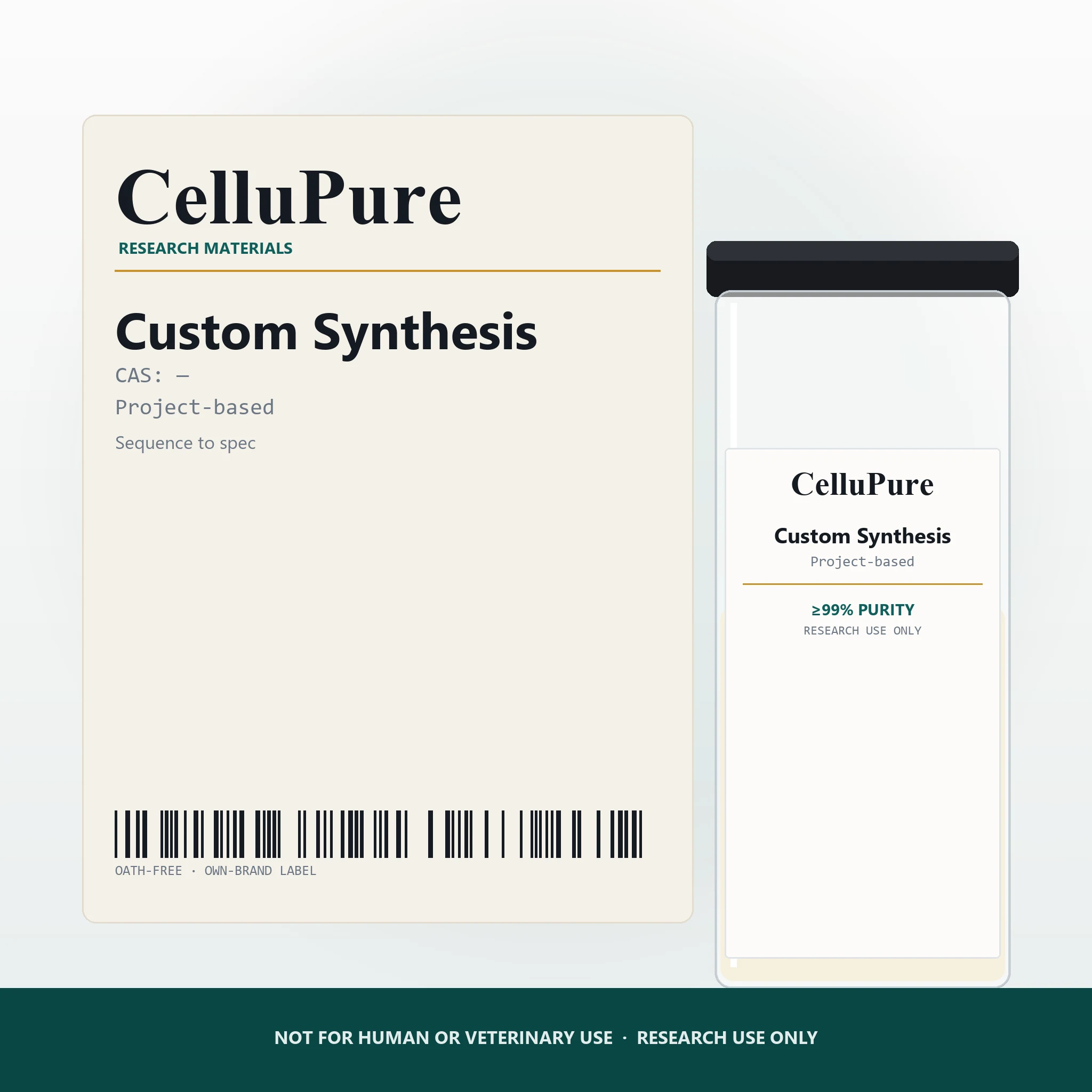 Custom Peptide Synthesis reference material — Service